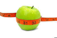 apple with tape measure